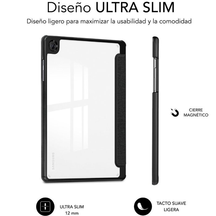 Subblim Clear Shock Case para Samsung Galaxy Tab A11+ 11 Pulgadas - Negro